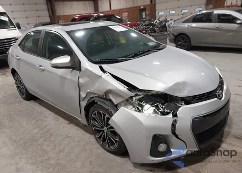 2015 Toyota Corolla S Plus из США, поврежденный, VIN 2T1BURHE2FC327354